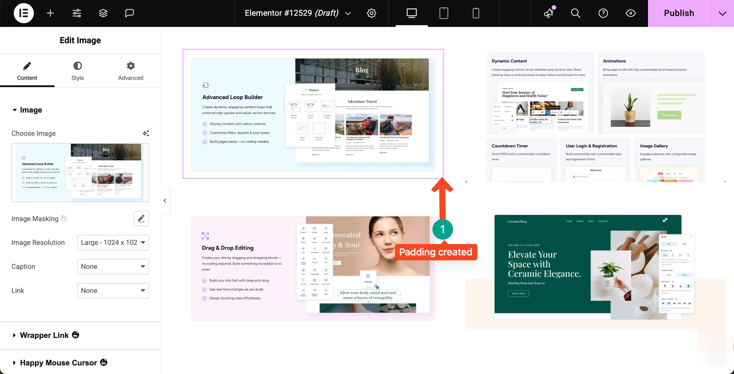 How to Add Elementor Global Padding (Step-by-Step Guide) 7 Add Some Containers to Check the Global Padding