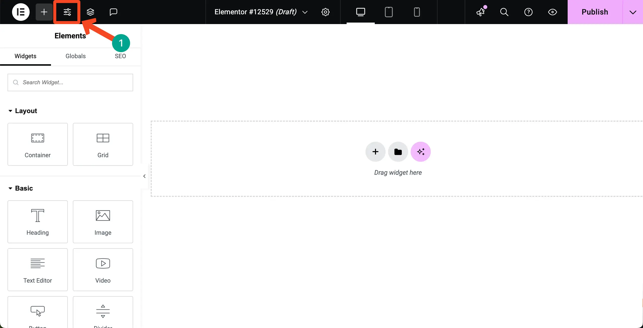 How to Add Elementor Global Padding (Step-by-Step Guide) 4 Open Site Settings