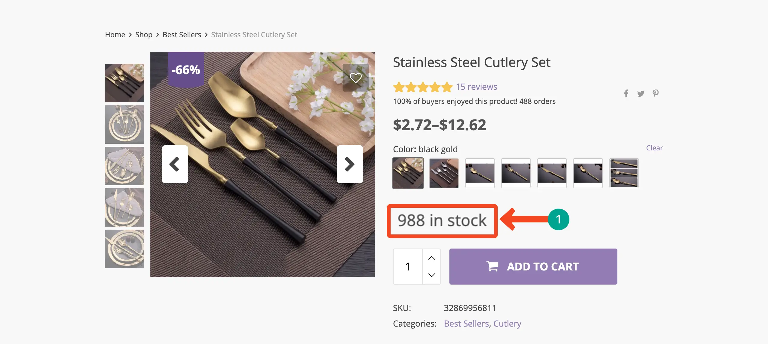 Product Stock WooCommerce widget for Elementor