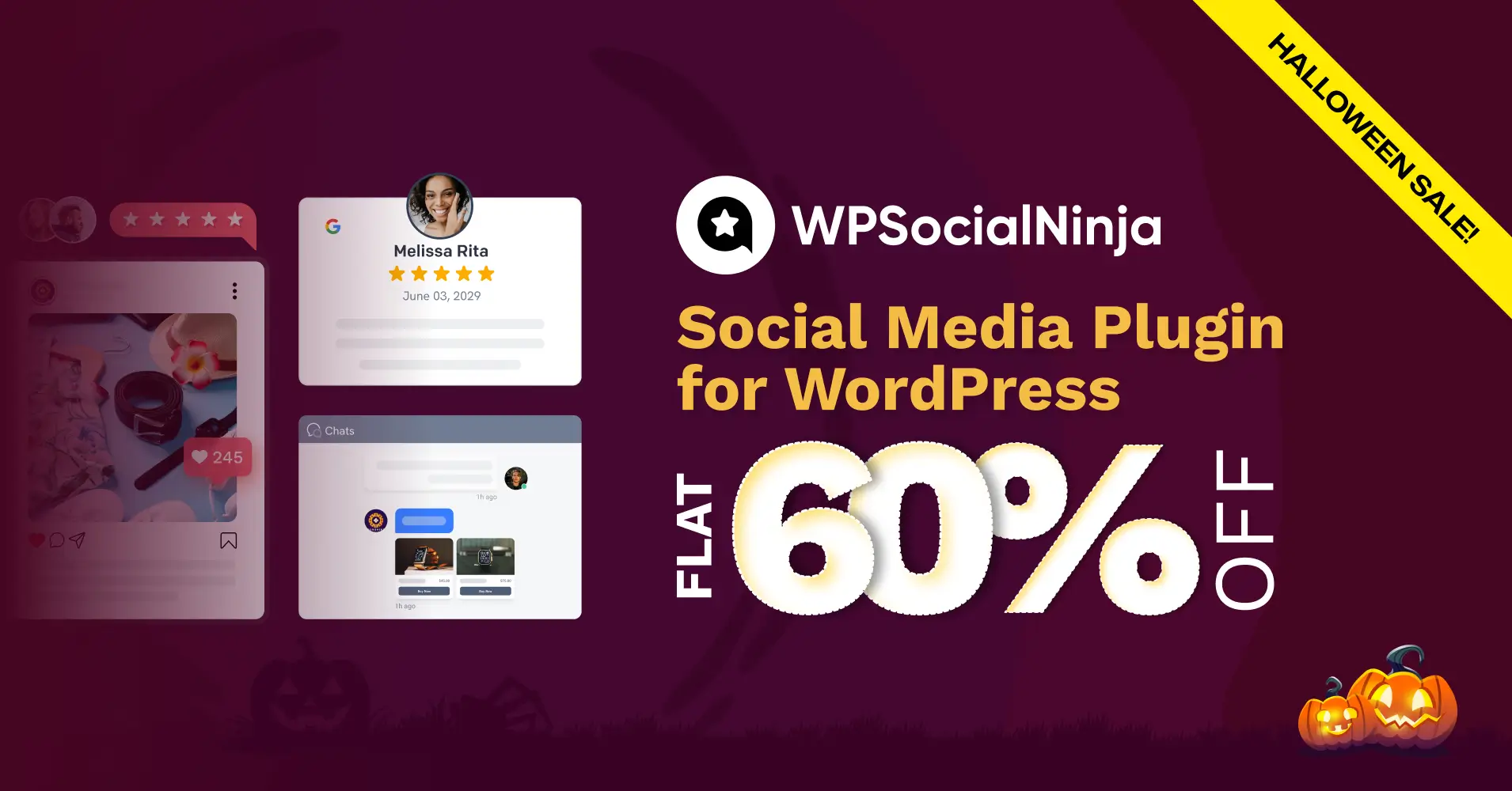 Best WordPress Halloween Deals for 2025 16 WPSocial Ninja for Halloween 2025