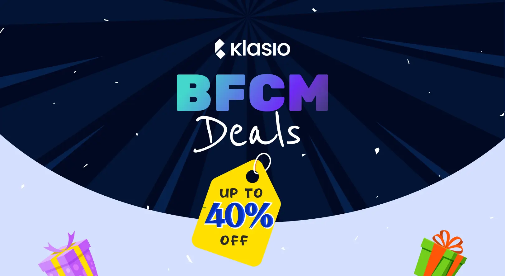 Klasio BFCM deal for 2025