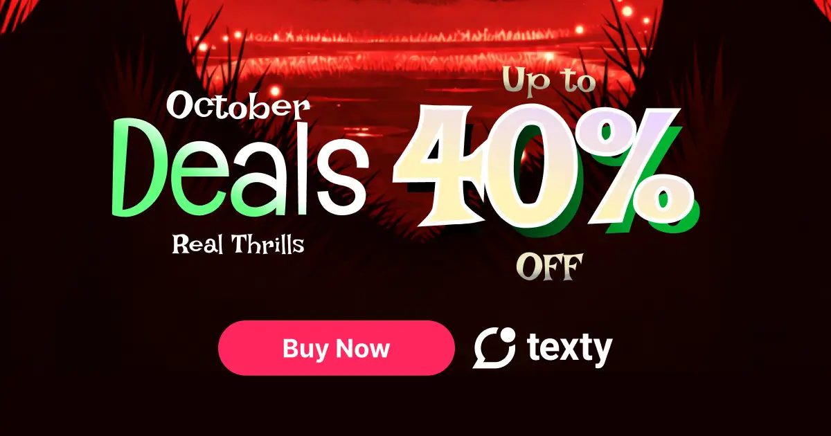 Texty Halloween Deals 2026
