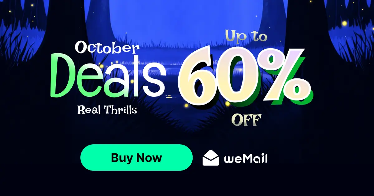 weMail Halloween Deal 2026