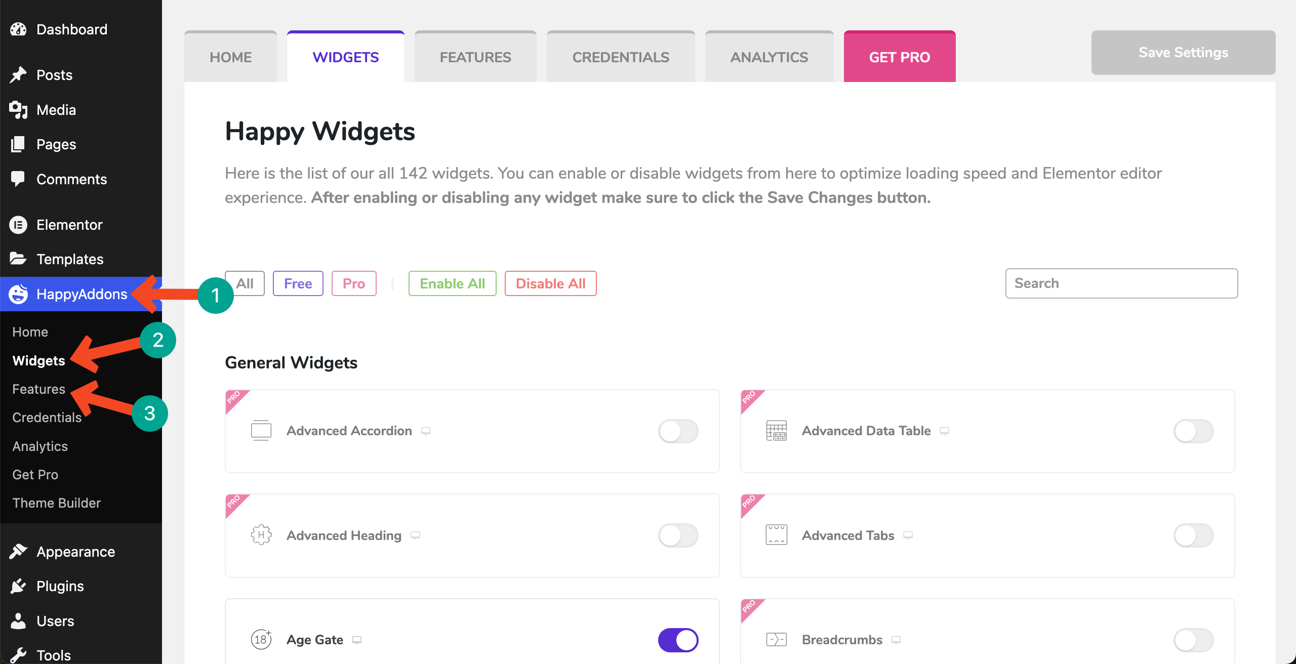 How to Restore HappyAddons Settings After Plugin Reinstallation 8 Re-enable Missing Widgets and Features of HappyAddons