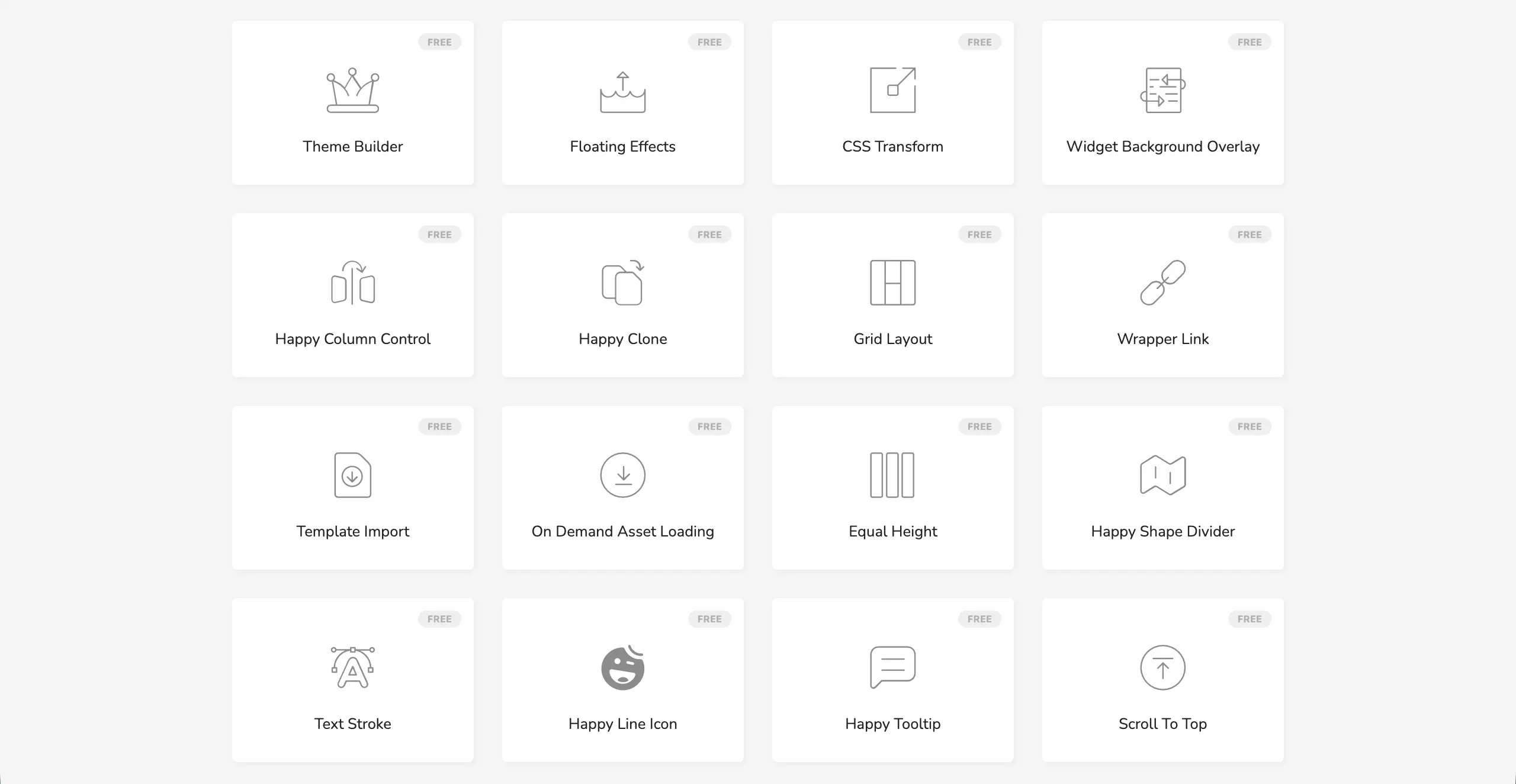 HappyAddons features