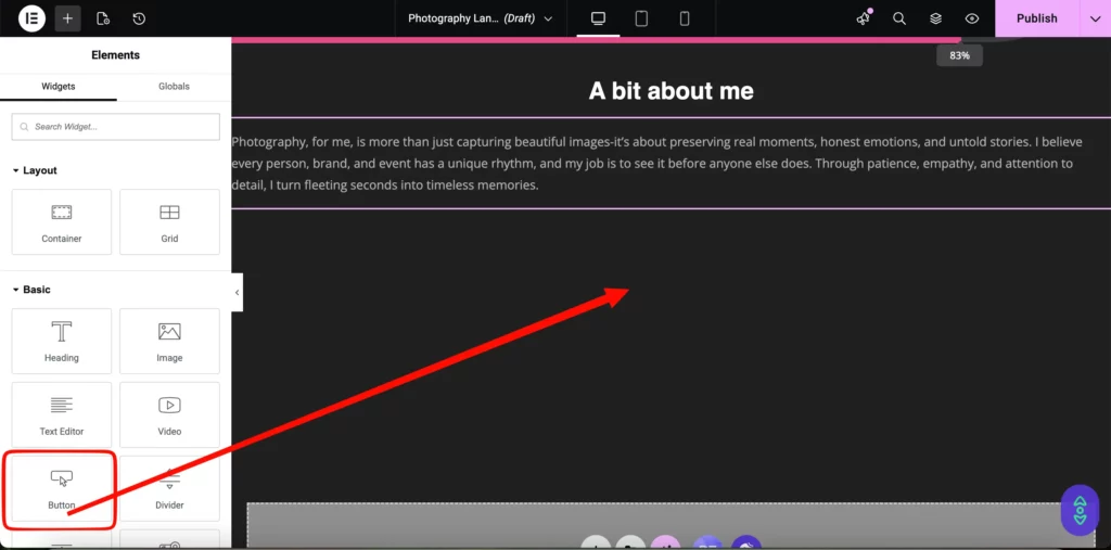 How to Create a Photography Website on WordPress with Elementor and HappyAddons (Step-by-Step) 32 SCR 20260209 ntfb 1