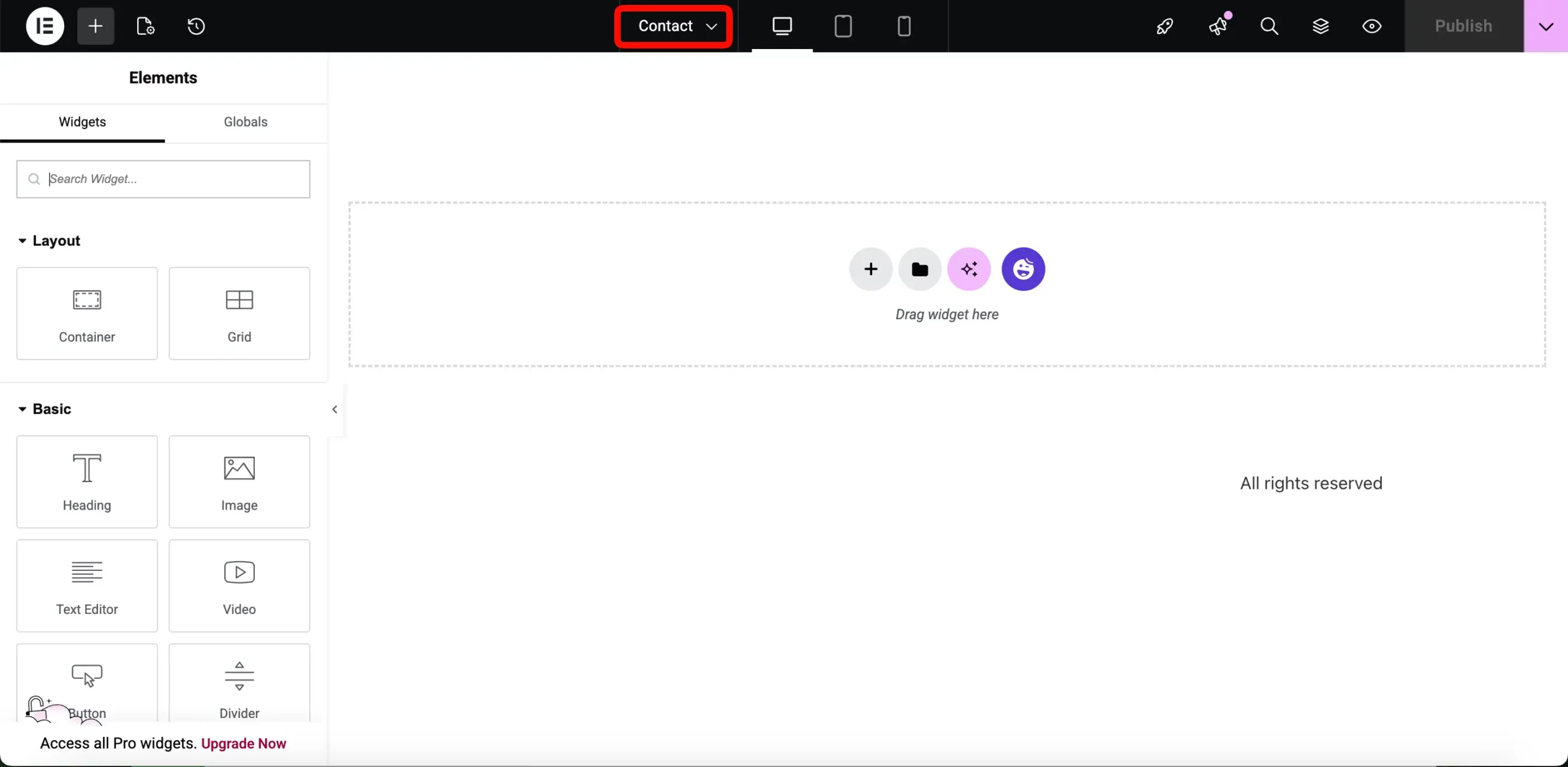 How to Create a Contact Page with Elementor (Step-by-Step Guide) 7 Elementor full width