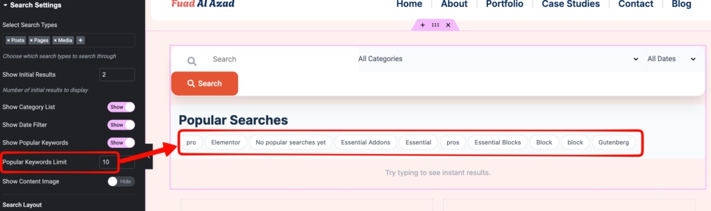 Advanced Search 10 a10