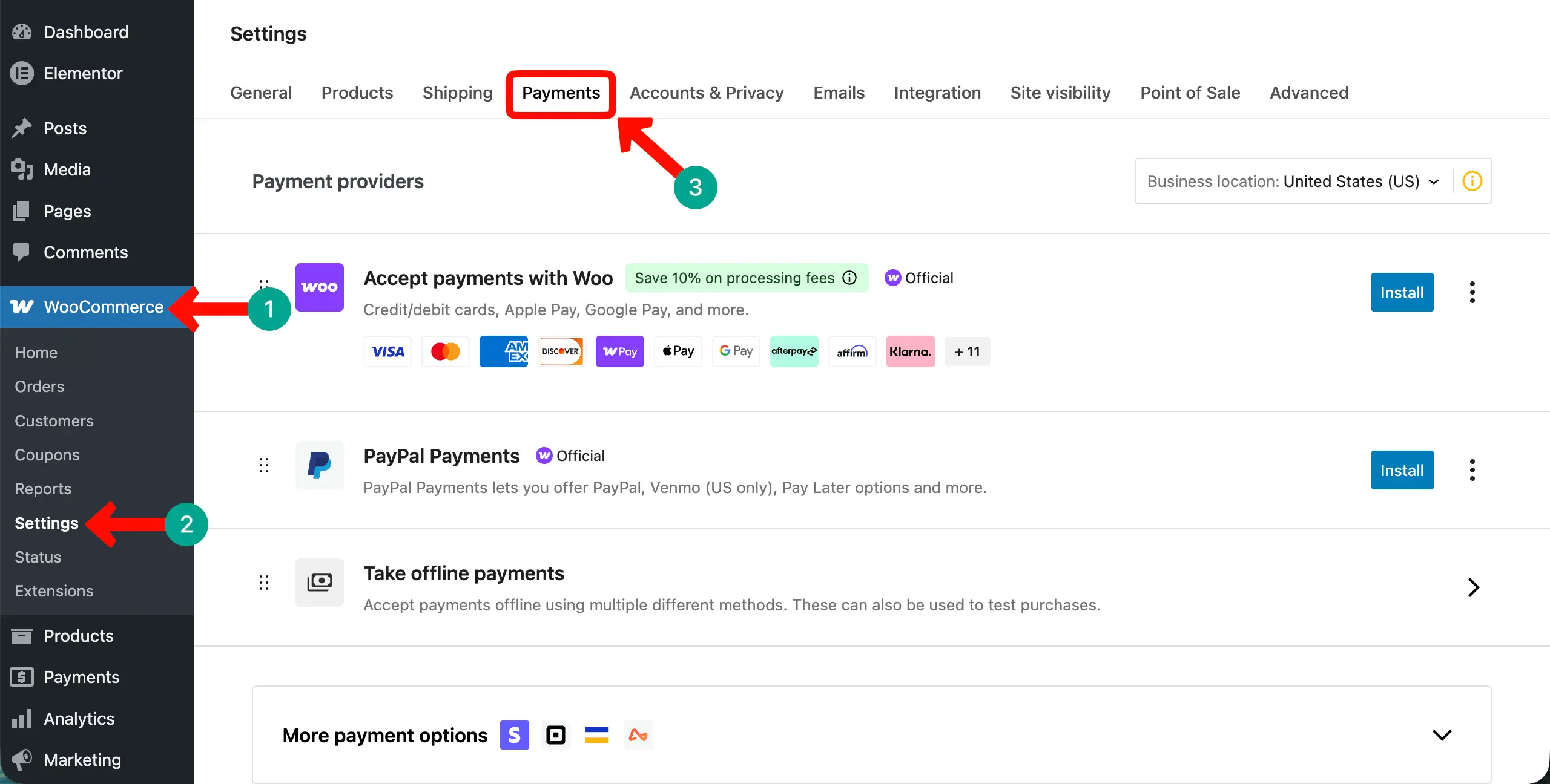 Set Up Payment Methods