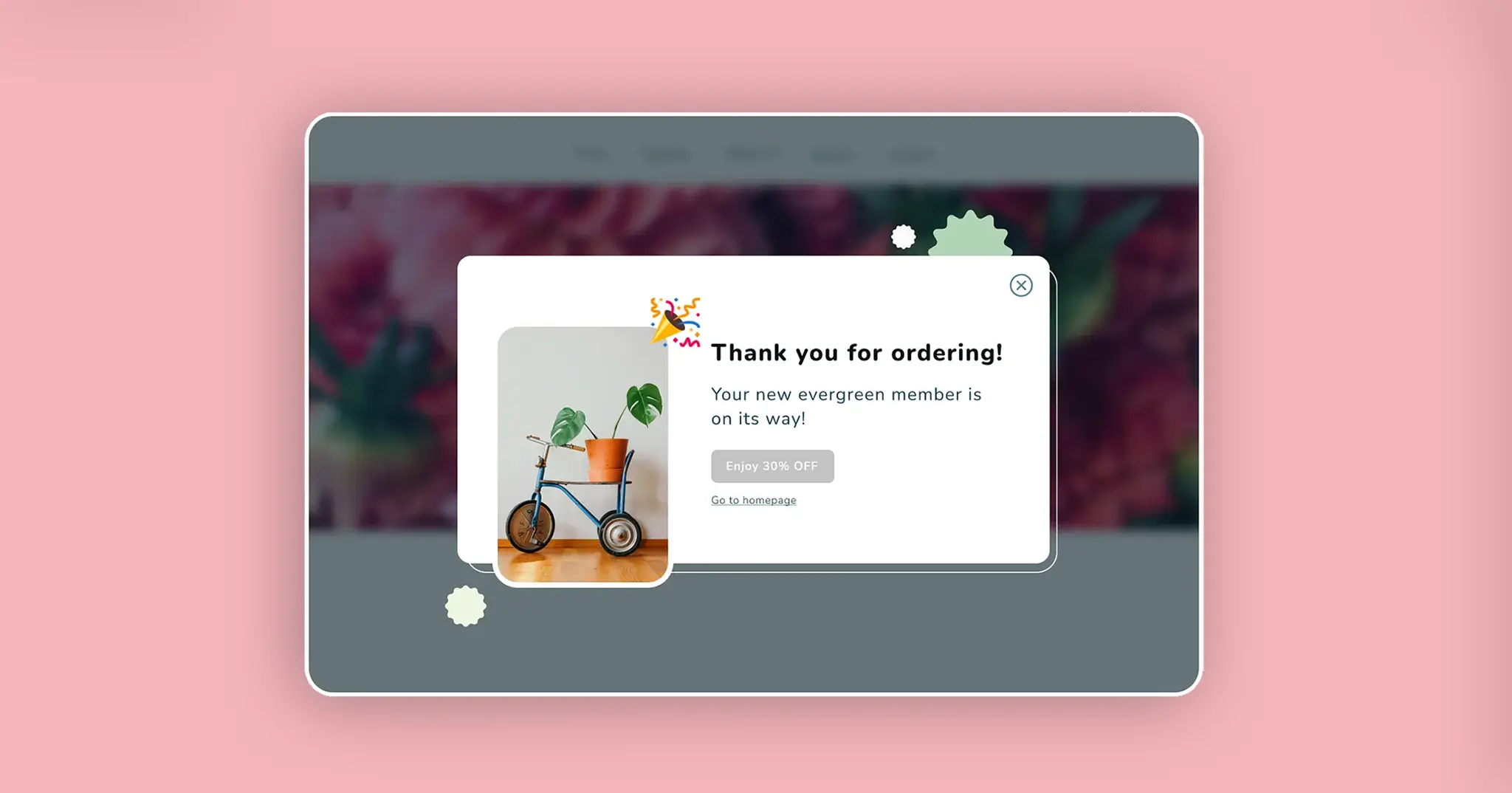 Post-Purchase Thank You Popup