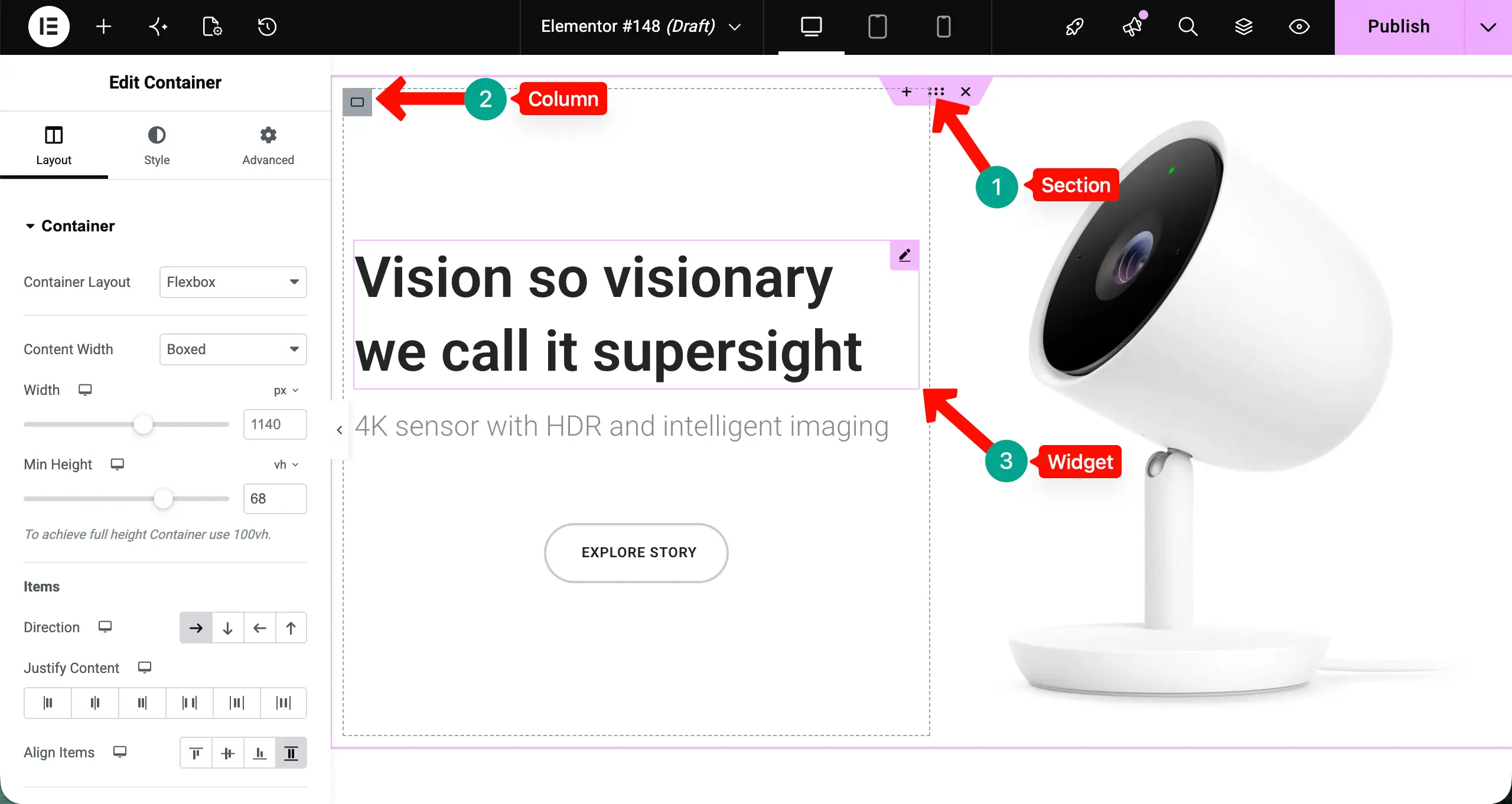 What Is a Section in Elementor?