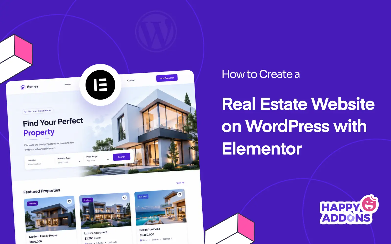 How to Create a Real Estate Website on WordPress with Elementor