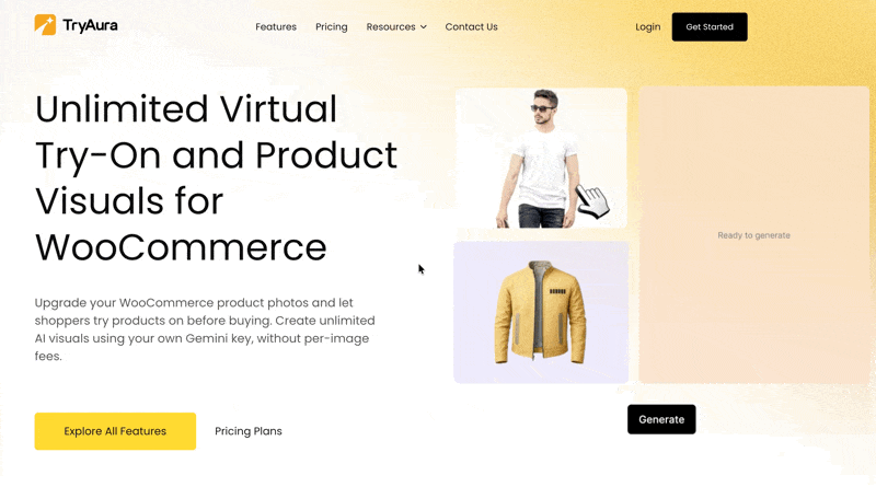 Meet TryAura: The First AI-Powered Product Visuals and Virtual Try-On Plugin for WooCommerce 3 Key TryAura Features That Drive Results