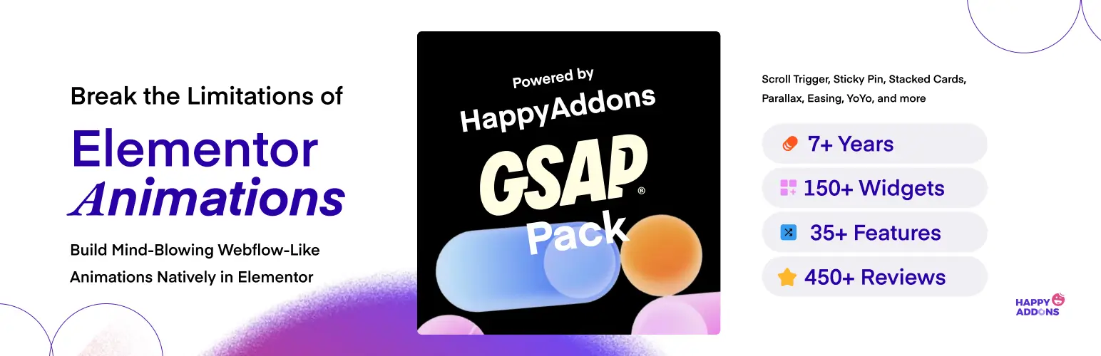 Best WordPress Animation Plugins in 2026 2 HappyAddons GSAP