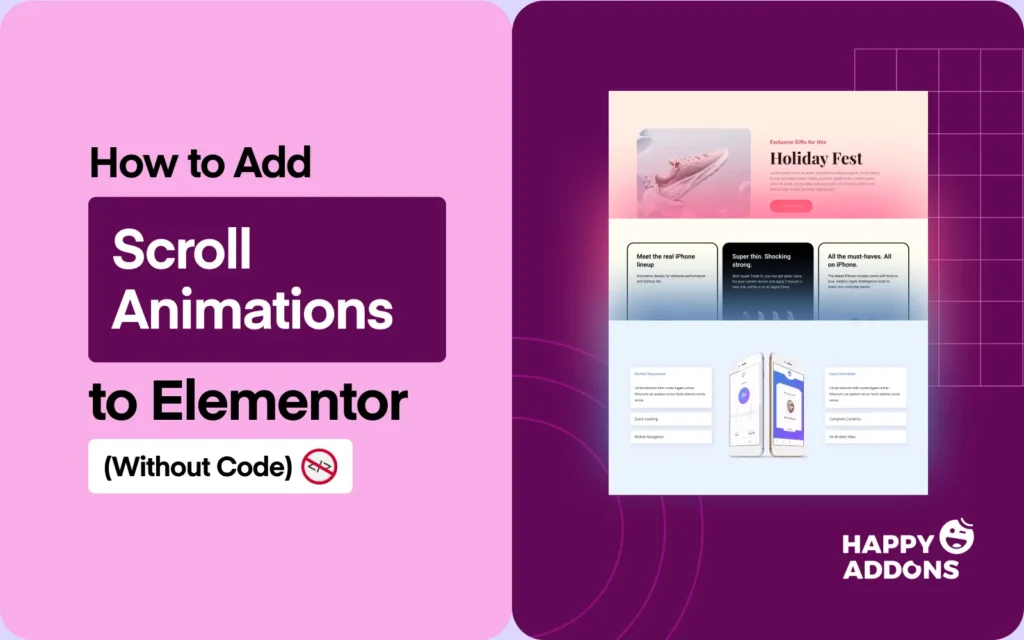 How to Add Scroll Animations to Your Elementor Website