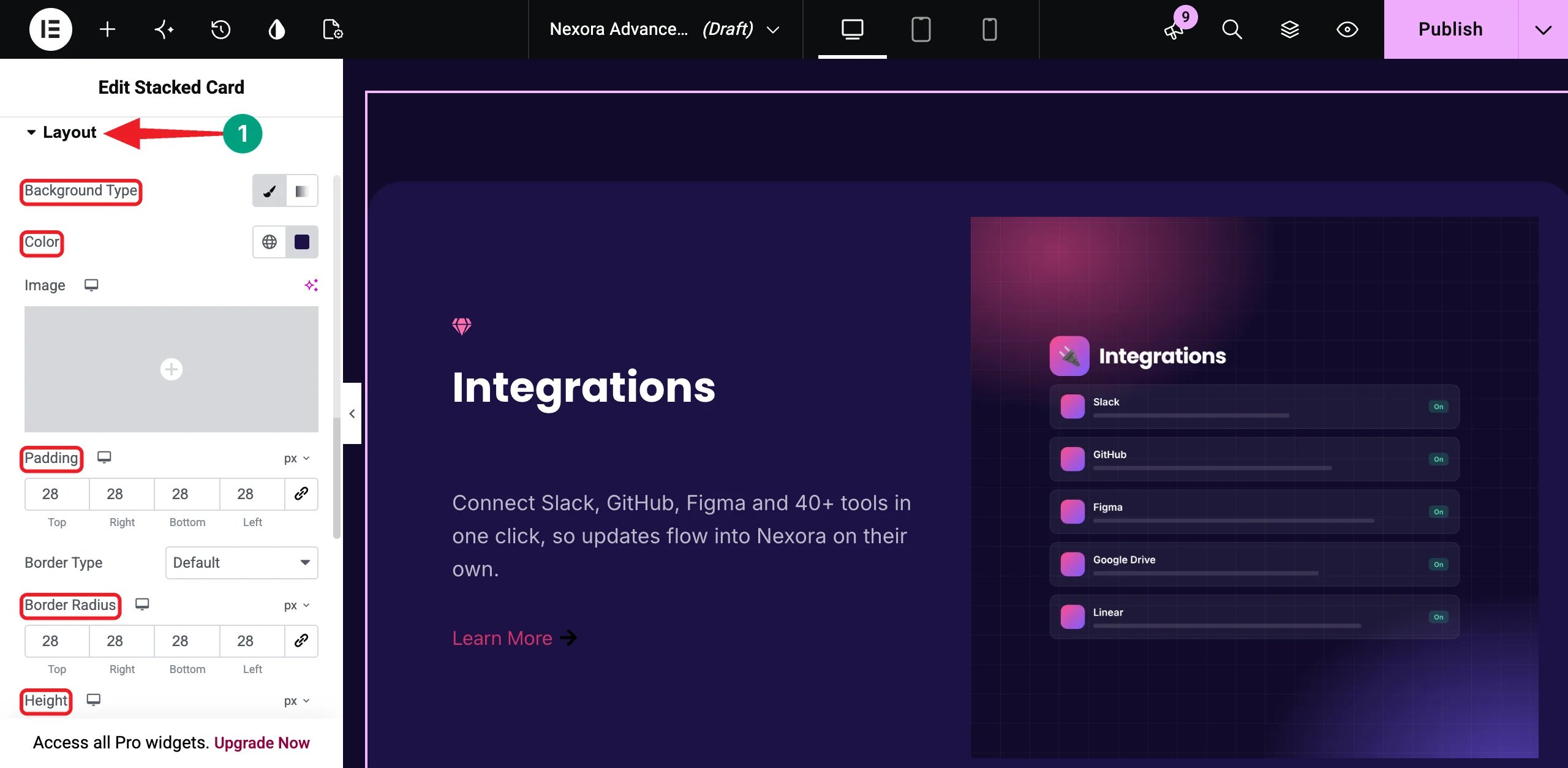 How to Build Advanced Elementor Layouts Without Custom CSS 23 Style the card layout